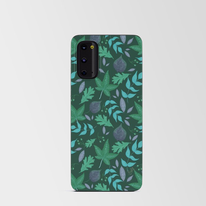 Autumn Vibes Green on Green Android Card Case