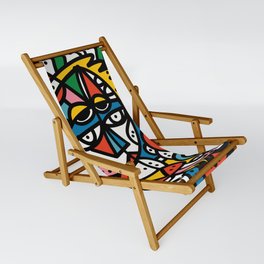 Aztec Mayan Graffiti Colorful Art  Sling Chair