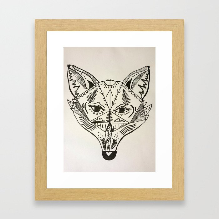 Fancy Fox Framed Art Print