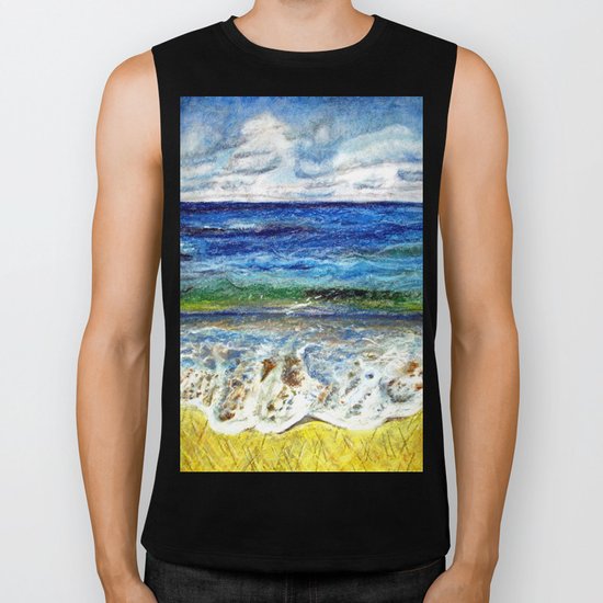 CRAYON LOVE - La mer Biker Tank