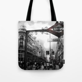 Gran Via-Madrid Tote Bag