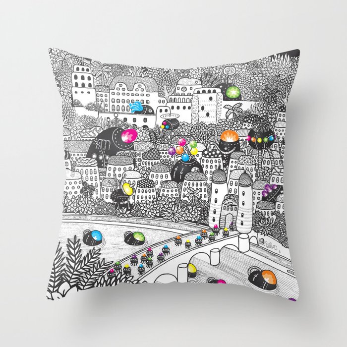 Locals Only - Heidelberg, Germany Throw Pillow