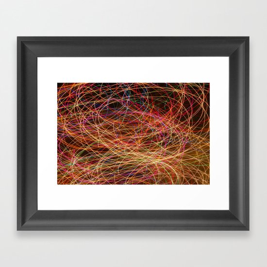 Lightpainting Framed Art Print