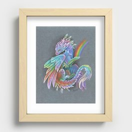 Rainbow dragon Recessed Framed Print