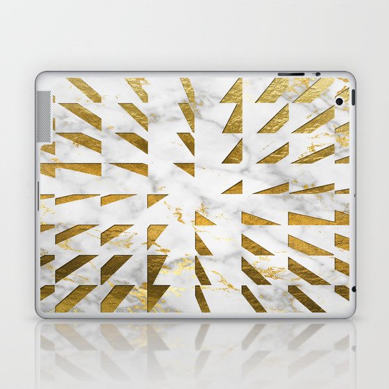 Marble and Gold Pattern #4 Laptop & iPad Skin