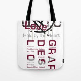 Graphic Design Love Tote Bag