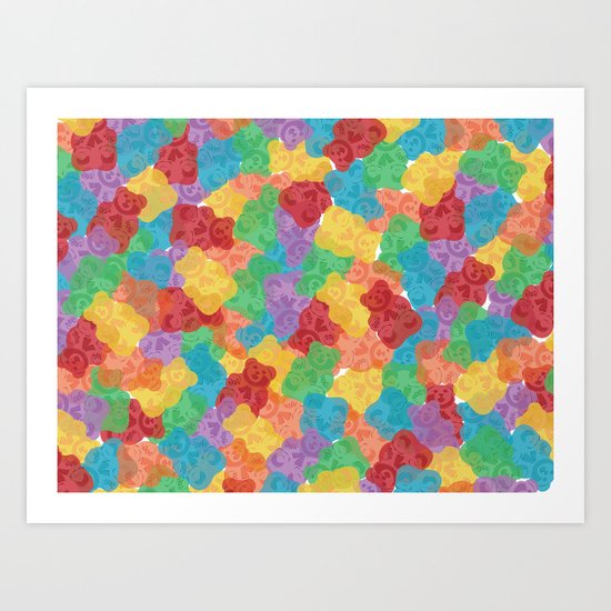 Gummy Bears Art Print