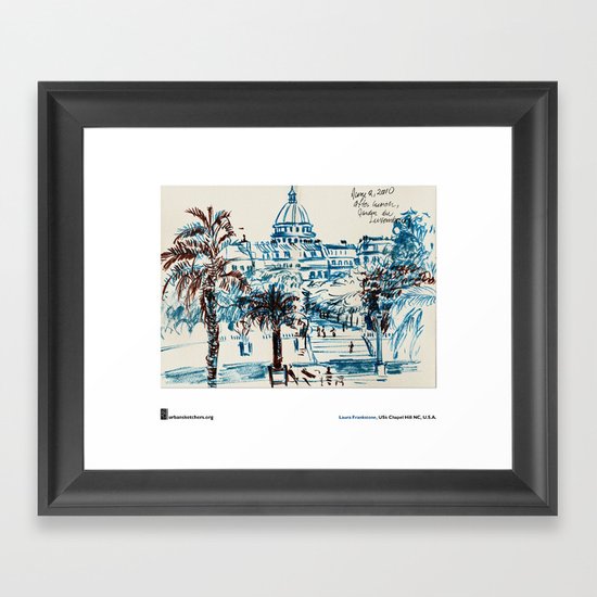 Laura Frankstone, "Jardin du Luxembourg, Paris" Framed Art Print