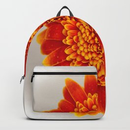 Soft Large Orange Gerber Daisy Backpack | Decoration, Orange, Color, Photo, Petals, Nature, Digital, Delicate, Flowerhead, Daisy 