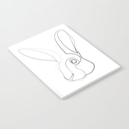 Jackrabbit - one line art Notebook