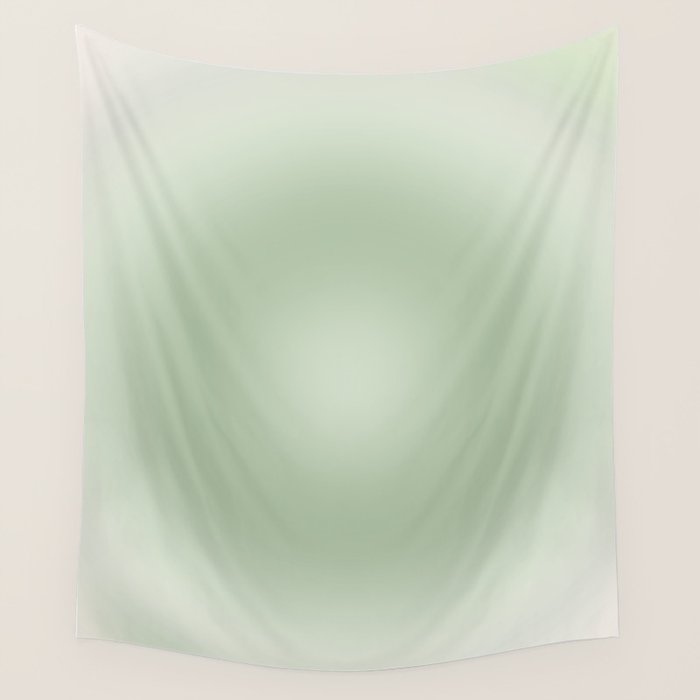 Aura Gradient In Sage Green Wall Tapestry by Daily Regina Designs