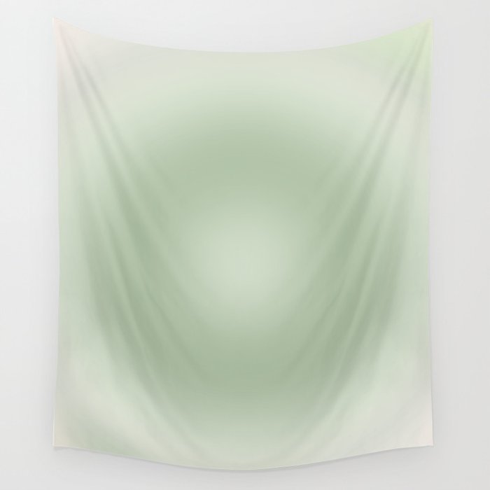 Aura Gradient In Sage Green Wall Tapestry
