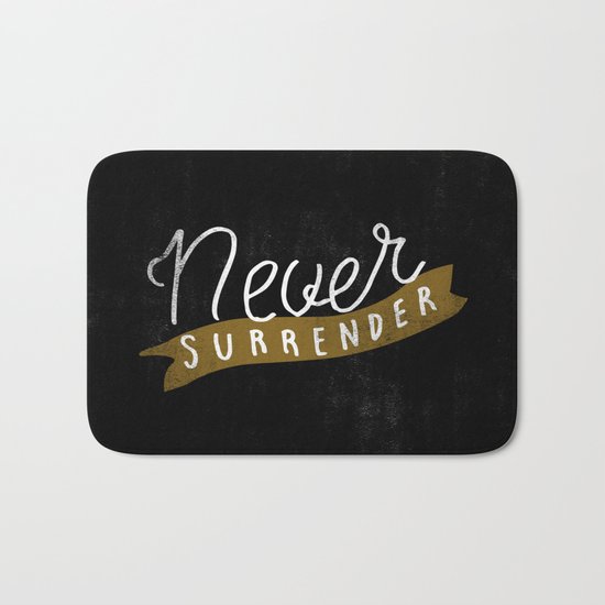 Never Surrender Bath Mat
