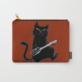 Cat with a fork Carry-All Pouch