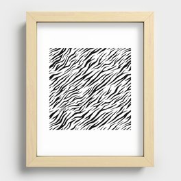 Zebra 01 Recessed Framed Print