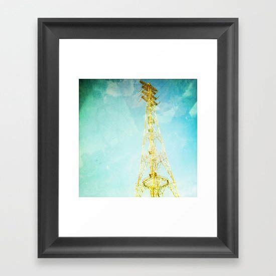 towers of gold Framed Art Print