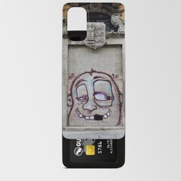 Graffiti Art in Porto | Missing tooth smile | Happy Portugal | Downtown Porto, Portugal Android Card Case