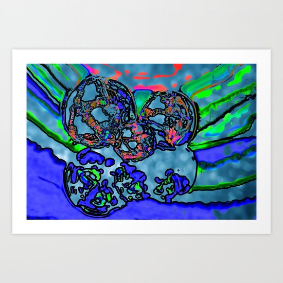 Multitude of Blue Art Print