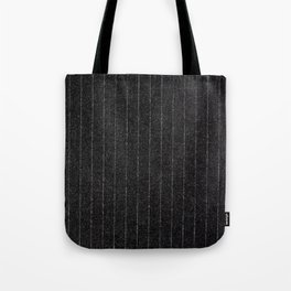 Charcoal Grey Pinstripe Tote Bag