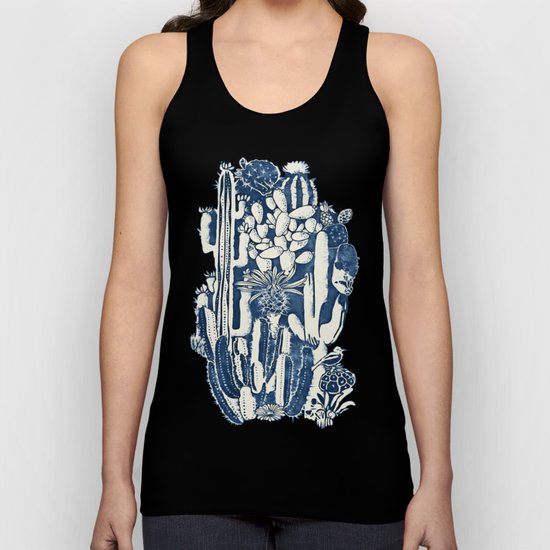 Indigo cacti Unisex Tank Top