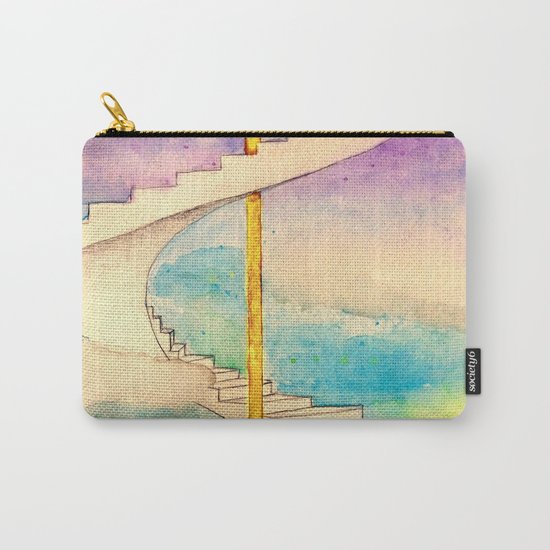 Fantasy Stairs Watercolor Carry-All Pouch