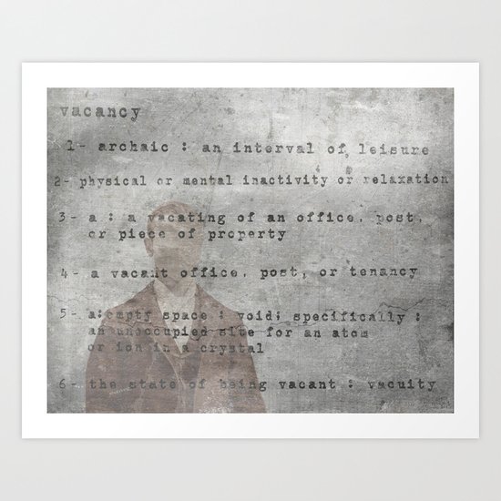 Definition Art Print
