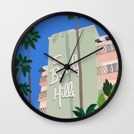 BERVERLY HILLS HOTEL Wall Clock