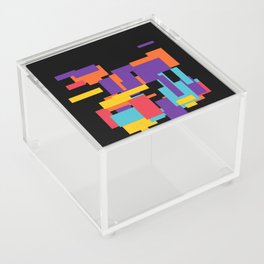 random squares Acrylic Box