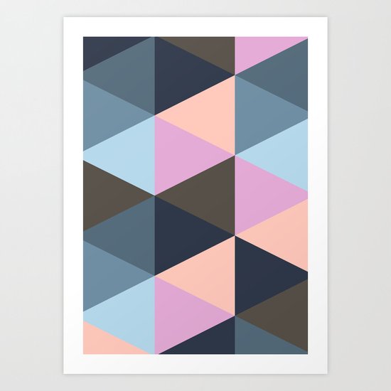 Triangle Meltdown Art Print