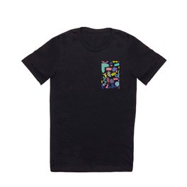 Memphis Retro T Shirt | Pop Art, Retro, Artdeco, Digital, Squiggles, Pastelcolors, Retrodiner, Memphishouse, Memphis, Memphispattern 