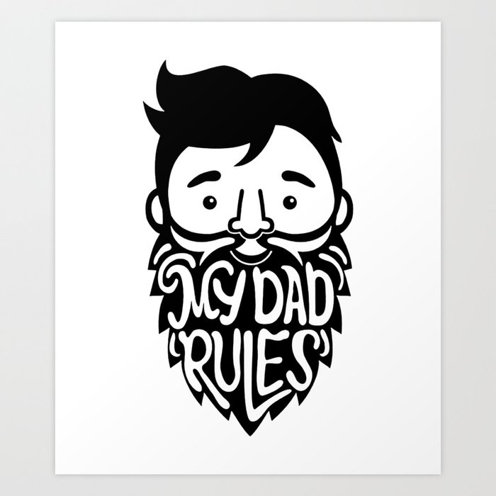 dad beard onesie