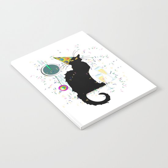 Chat Noir Party Countdown Notebook