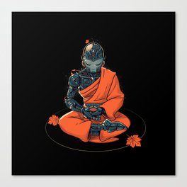 Meditation Robot Monk by Tobe Fonseca Canvas Print