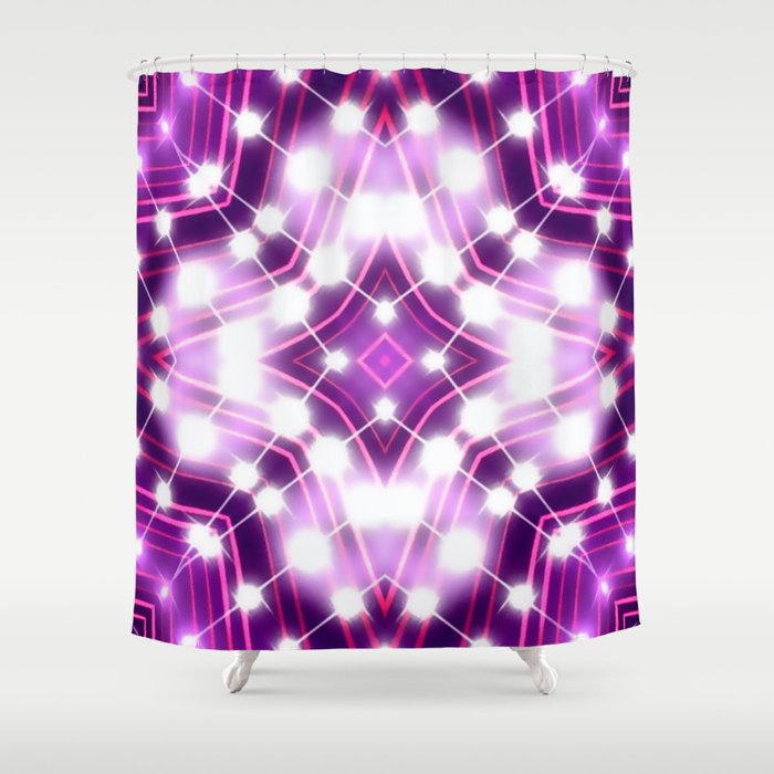 Floodlights background Shower Curtain