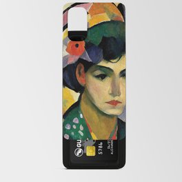 Woman Looking at Friend Impressionist Art Android Card Case