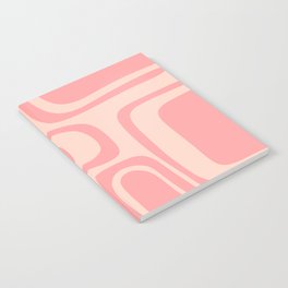 Palm Springs Midcentury Mod Abstract Pattern in Pink Notebook