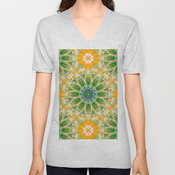 Kaleidoscope 4 V Neck T Shirt