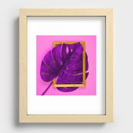 Purple Leaf Recessed Framed Print