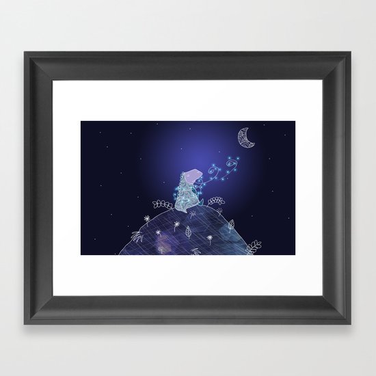 A magical night Framed Art Print