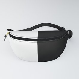 White and Black Fanny Pack