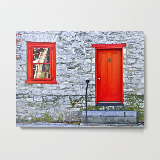 Winchester Red Door Metal Print