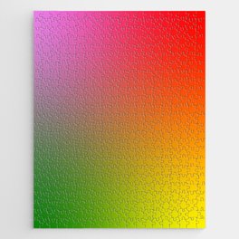 11   Rainbow Gradient Colour Palette 220506 Aura Ombre Valourine Digital Minimalist Art Jigsaw Puzzle
