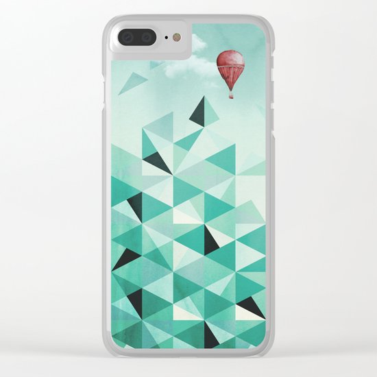 Emerald City (Blue Sky Version) Clear iPhone Case