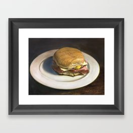 ham and cheese Framed Art Print