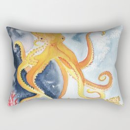 Octopus Watercolor 2 Rectangular Pillow
