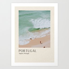 seashore lxiii (3) / sagres, portugal Art Print