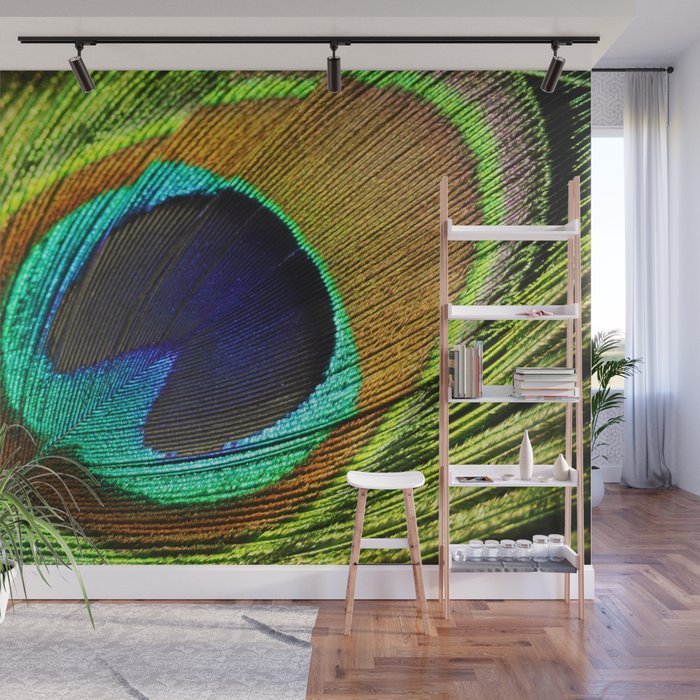 peacock feather Wall Mural by markashkenazi | Society6