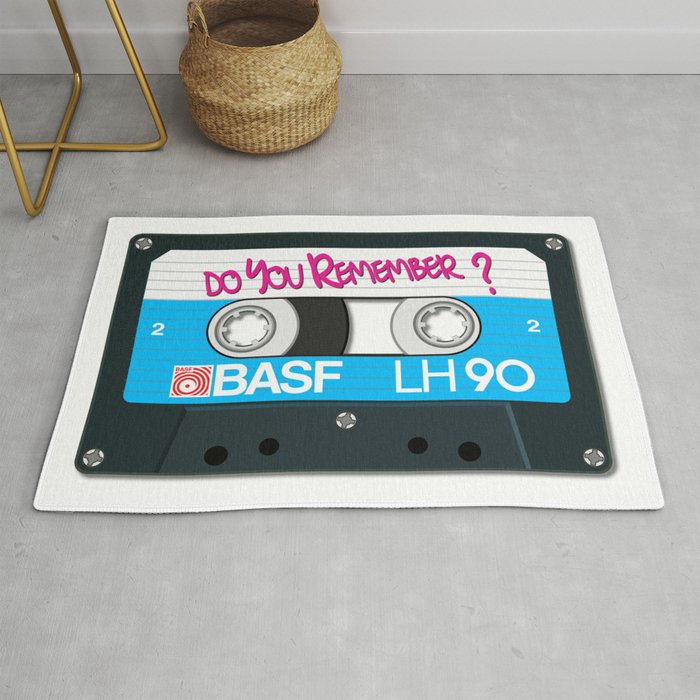 Vintage Audio Tape - BASF - Do You Remember? Rug