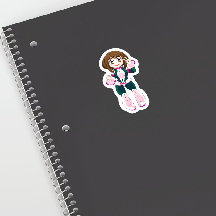 Uraraka Chibi Sticker By Zelmawonderland Society6