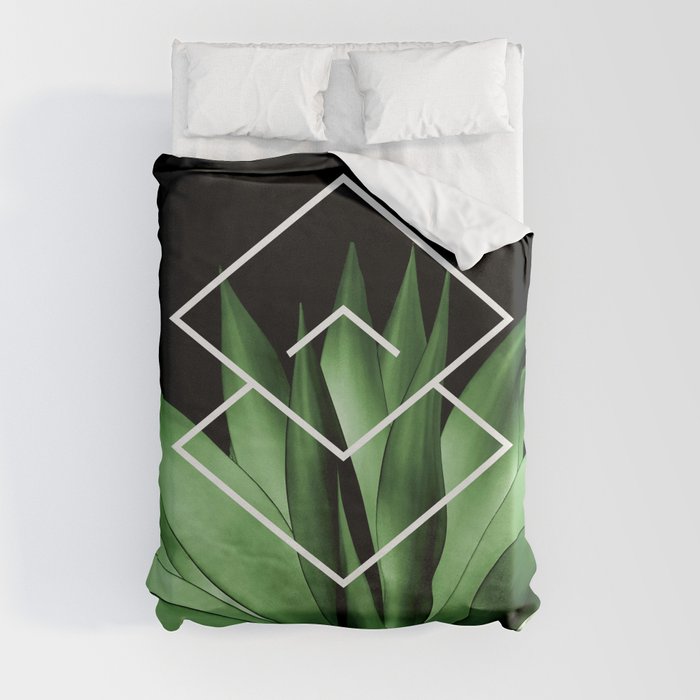 Agave geometrics III Duvet Cover